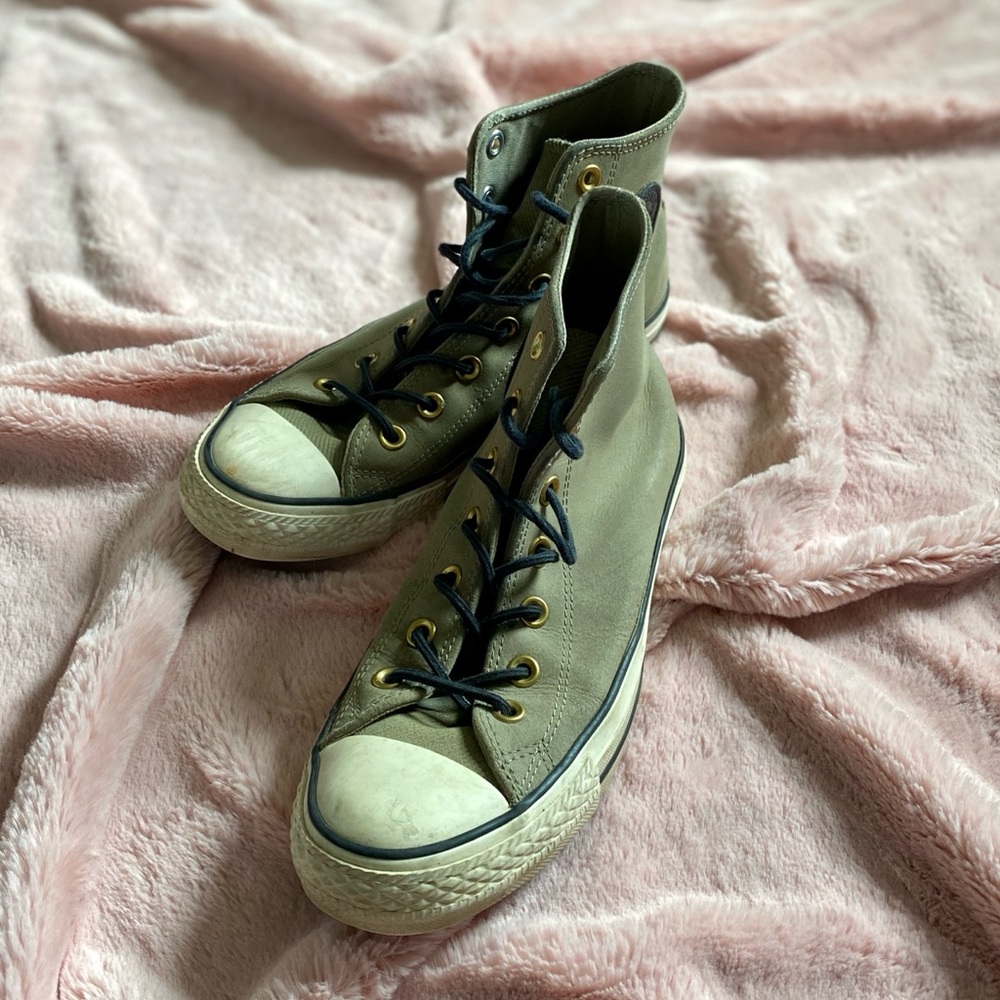 Army Green Hightop Converse